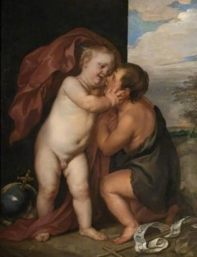 Jesusbarnet med Sankt Johannes - Antoine van Dyck