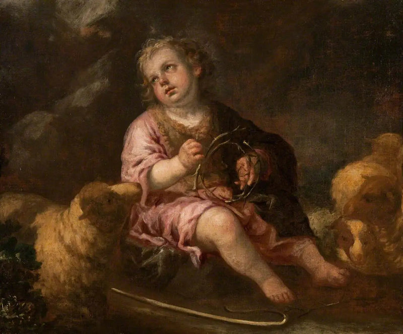 Jesusbarnet som den gode hyrde - Bartolomé Esteban Murillo