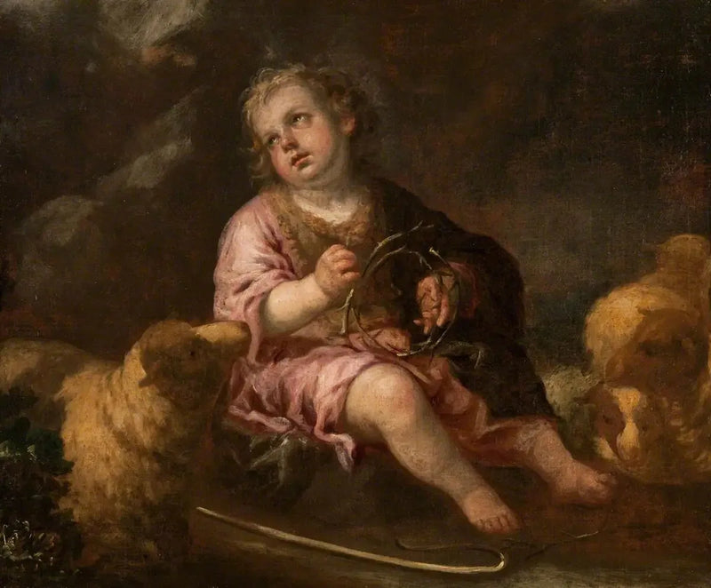 Jesusbarnet som den gode hyrde - Bartolomé Esteban Murillo