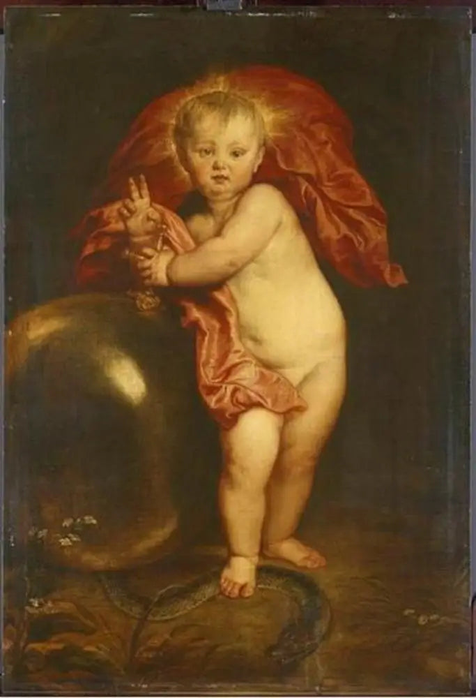 Jesusbarnet som Frelser - Antoine van Dyck