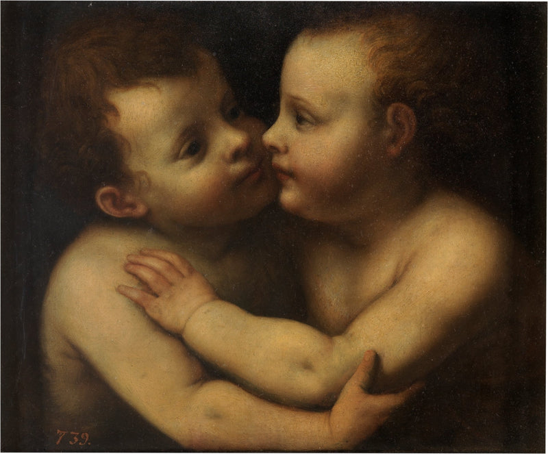 Jesusbarnet og Sankt Johannes Døberen - Bernardino Luini