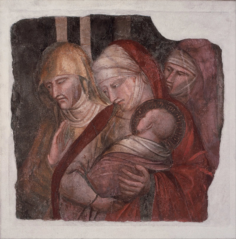 Den Hellige Barn Johannes Døberen præsenteret for Zakarias - Spinello Aretino