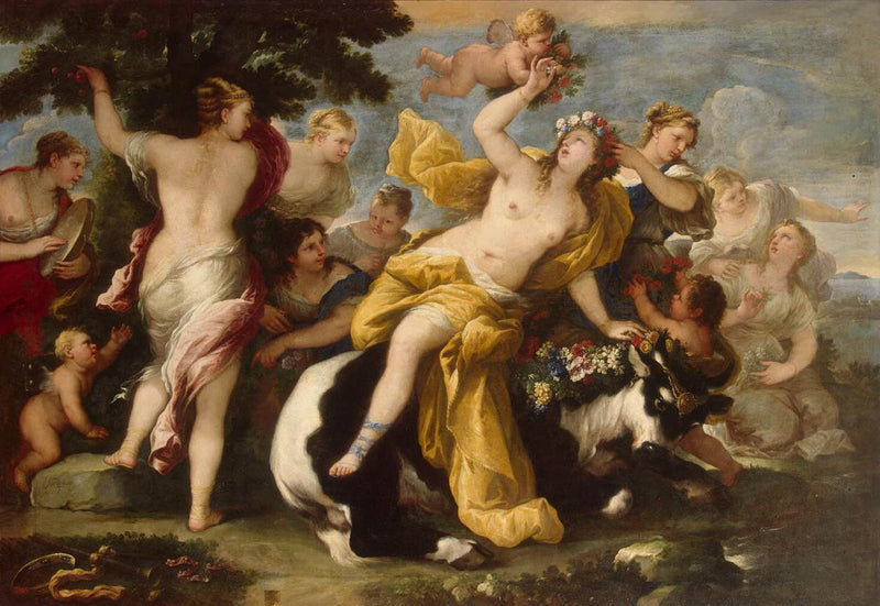 Europas borttagelse - Luca Giordano