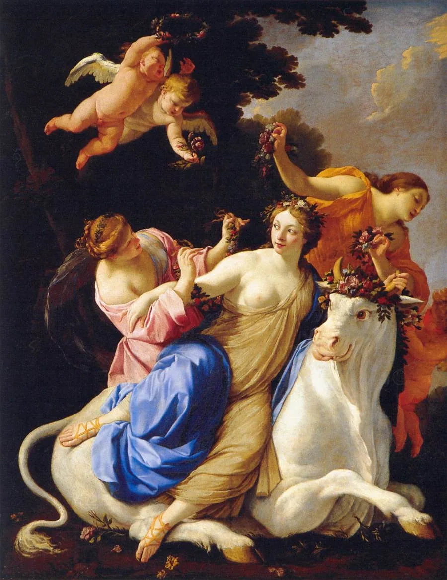 L'Enlèvement d'Europe - Simon Vouet image 1 copie de tableau peinte à la main
