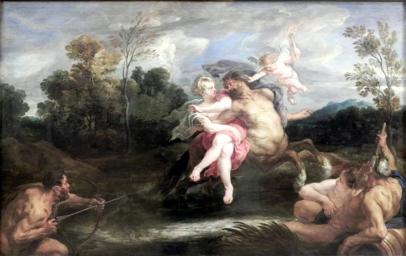 Déjanires bortførelse af centauren Nessus - Peter Paul Rubens