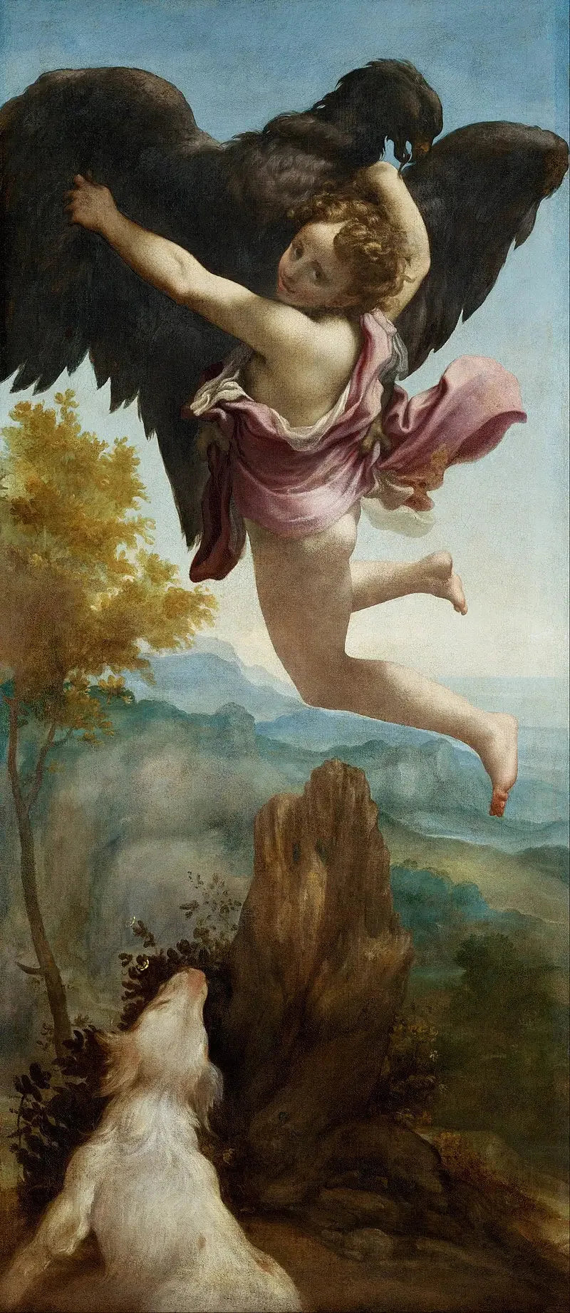 Ganymedes' Ophentagelse - Antonio da Correggio