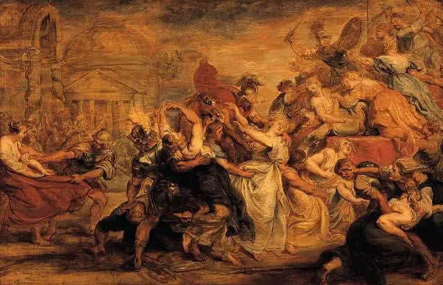 Sabinernes bortførelse - Peter Paul Rubens
