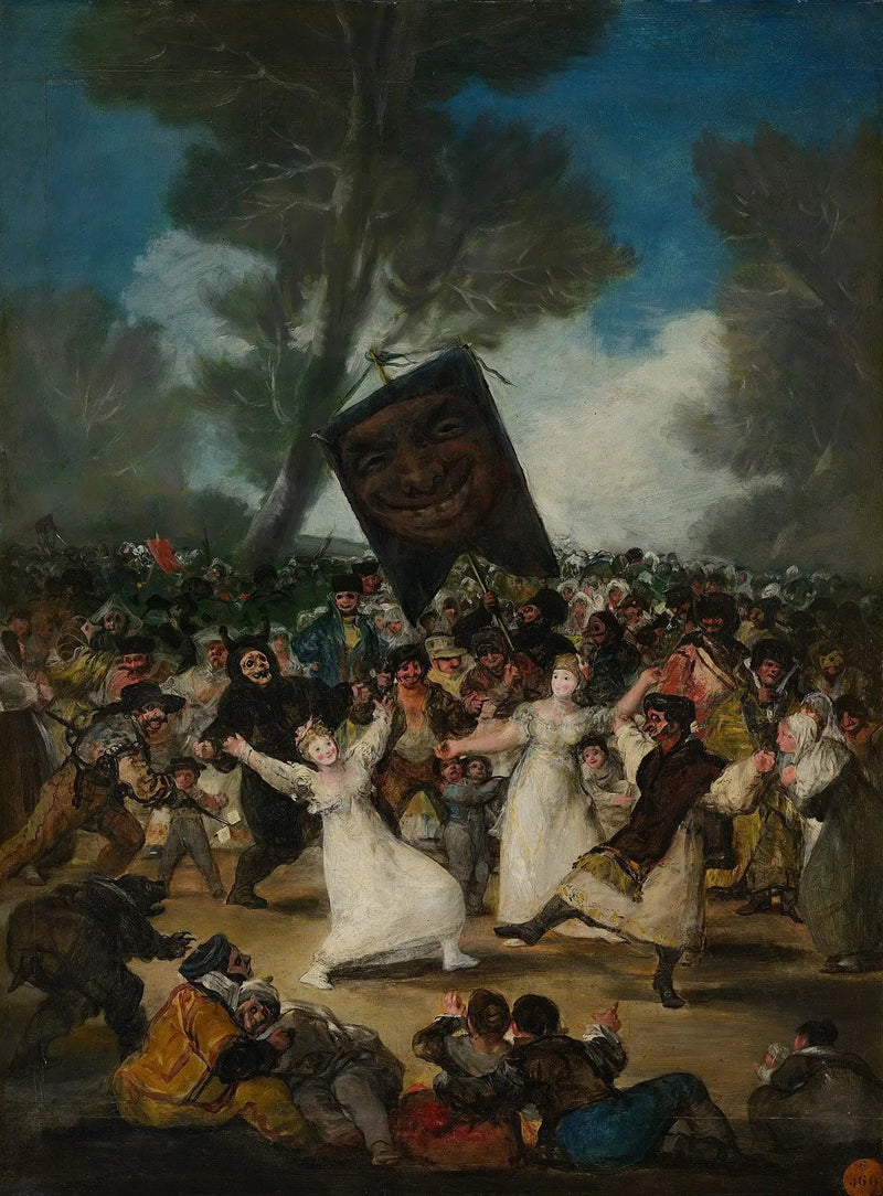 Begravelsen af sardin - Francisco de Goya