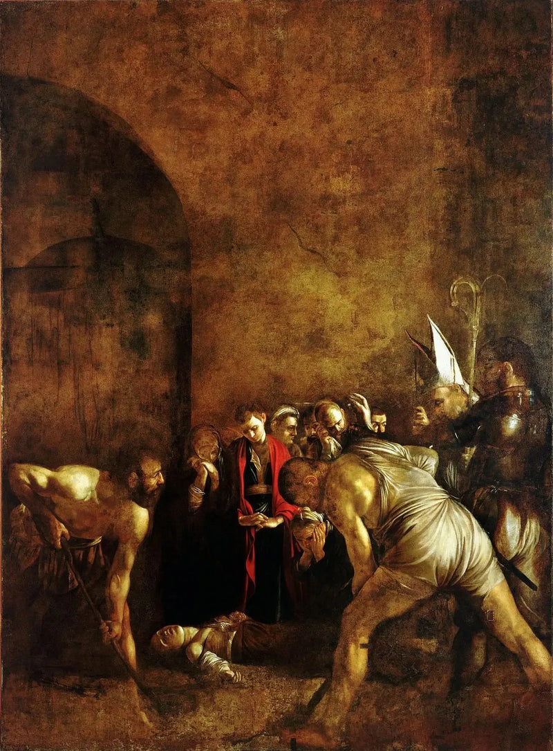 Begravelsen af den hellige Lucia - Caravaggio