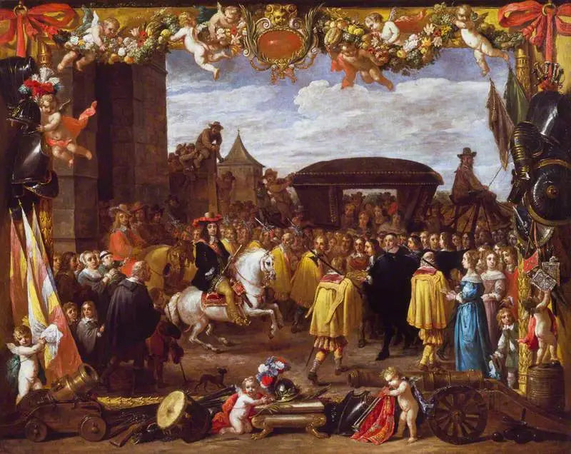 Don Juans af Autriche indtræden i Bruxelles - David Teniers den Yngre