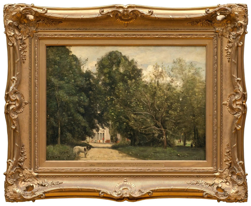 M. Dubuisson's villaindgang i Brunoy - Jean-Baptiste Camille Corot