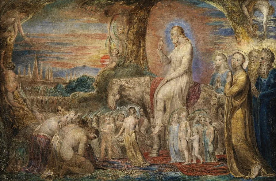 Indgangen til Kristus i Jerusalem - William Blake