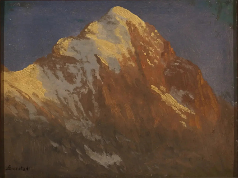 Eperon du bord ved solnedgang, Grindelwald - Albert Bierstadt