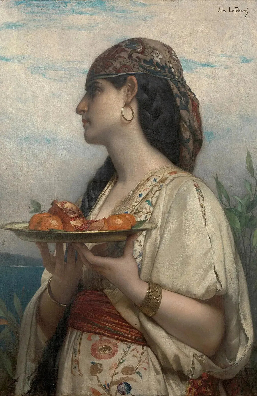 L'Esclave au plateau de fruits - Jules Lefebvre