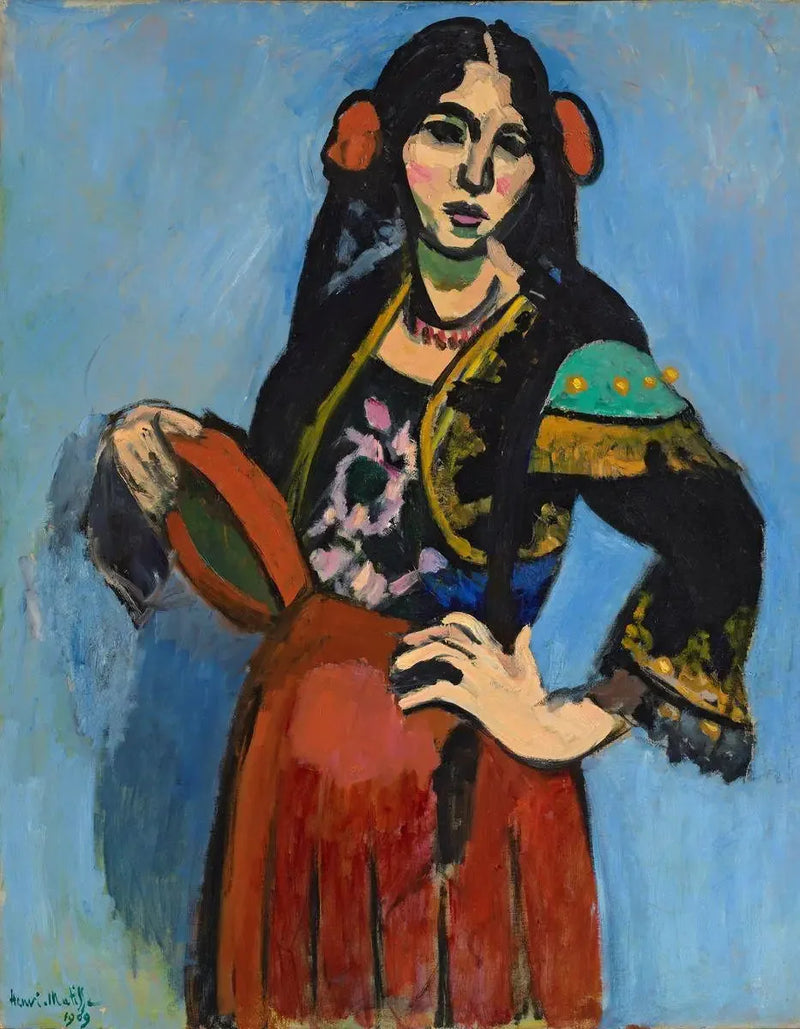 Den spanske kvinde med tamburin - Henri Matisse