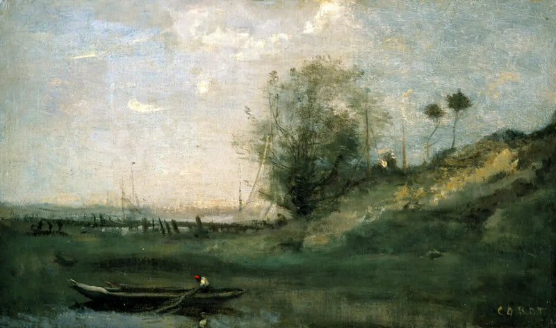 Den Normandiske Mole - Jean-Baptiste Camille Corot