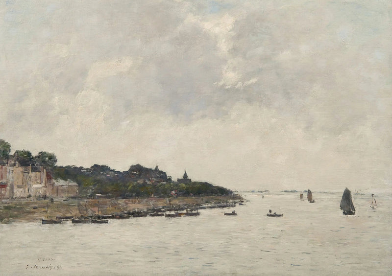 Estuaret af Somme ved Saint-Valéry-sur-Somme - Eugène Boudin