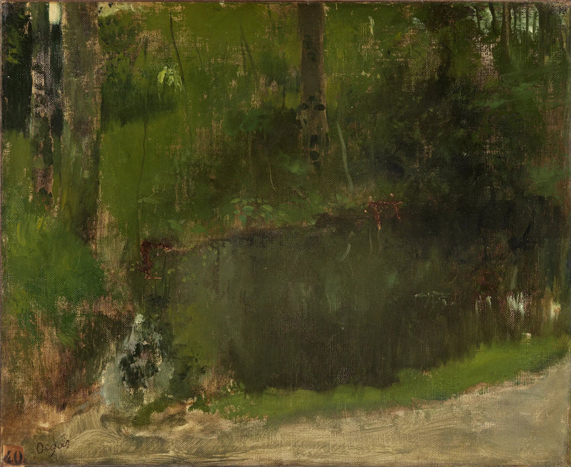 Dam i skoven - Edgar Degas