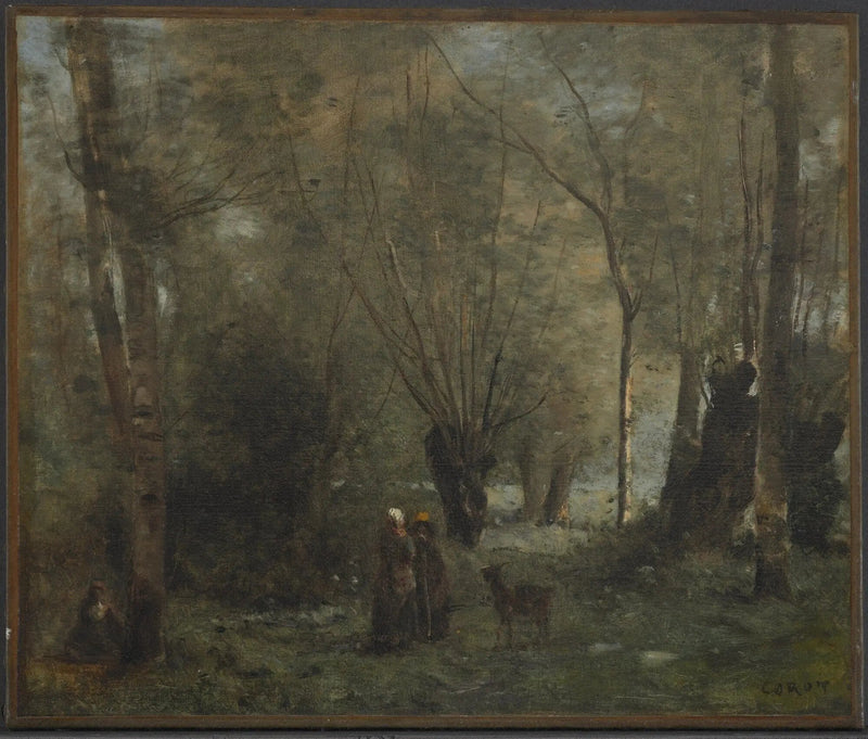 Dammen - Jean-Baptiste Camille Corot