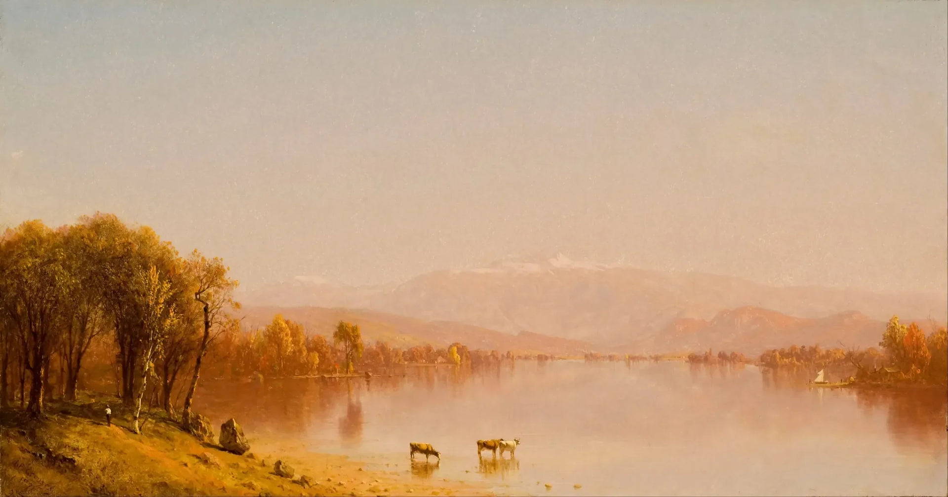 L'été indien dans les Montagnes Blanches - Sanford Robinson Gifford image 1 copie de tableau peinte à la main