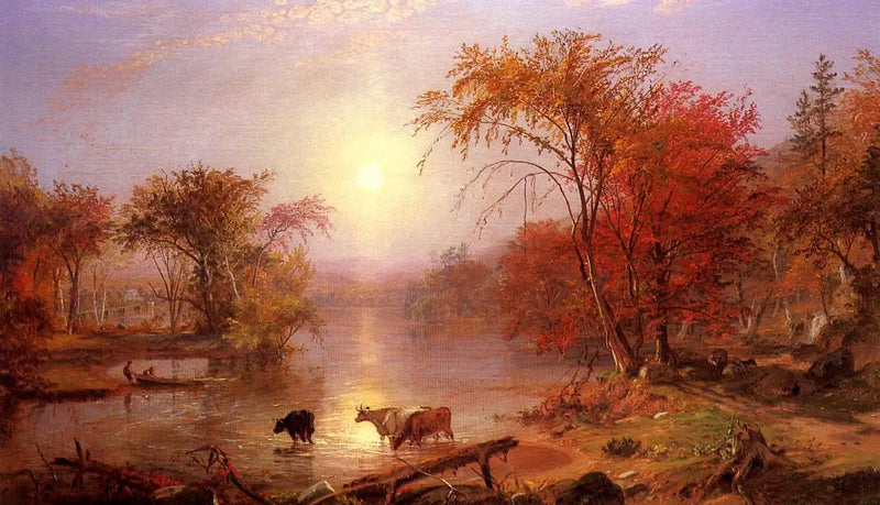 Efterår på Hudson-floden - Albert Bierstadt