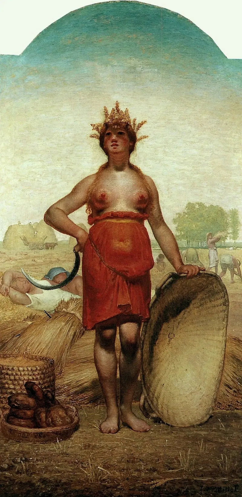 Sommer eller Ceres - Jean-François Millet