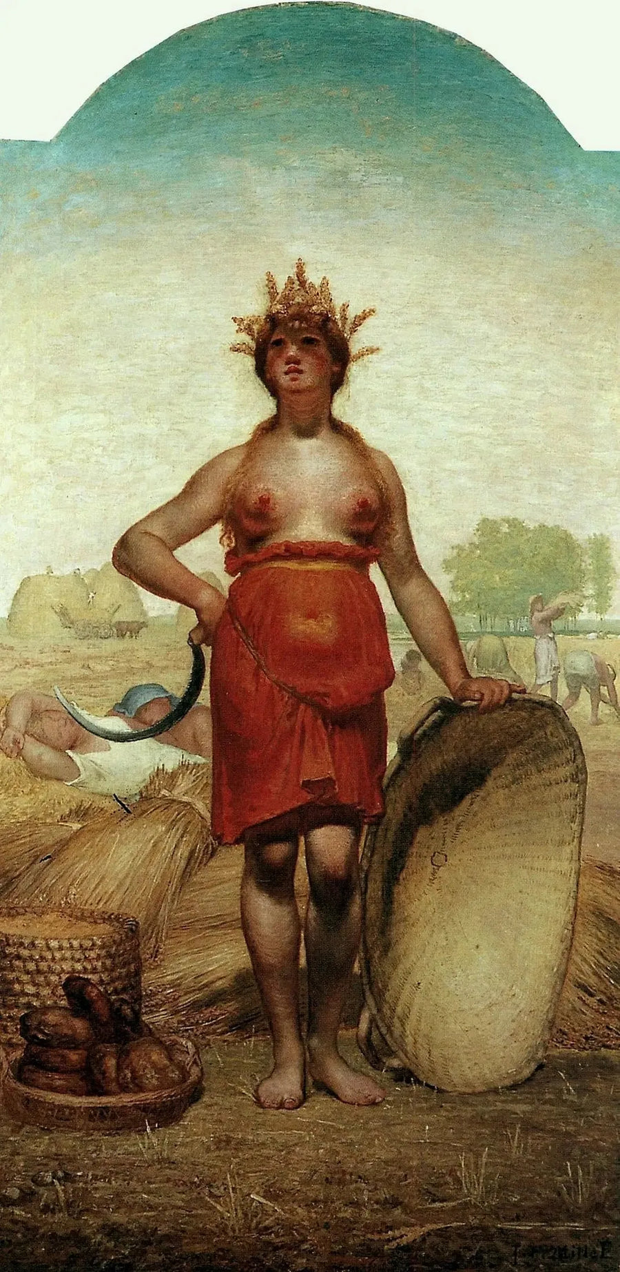 Sommer eller Ceres - Jean-François Millet