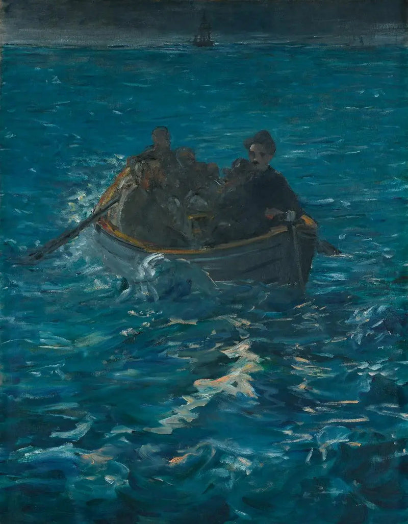 Rocheforts flugt - Édouard Manet