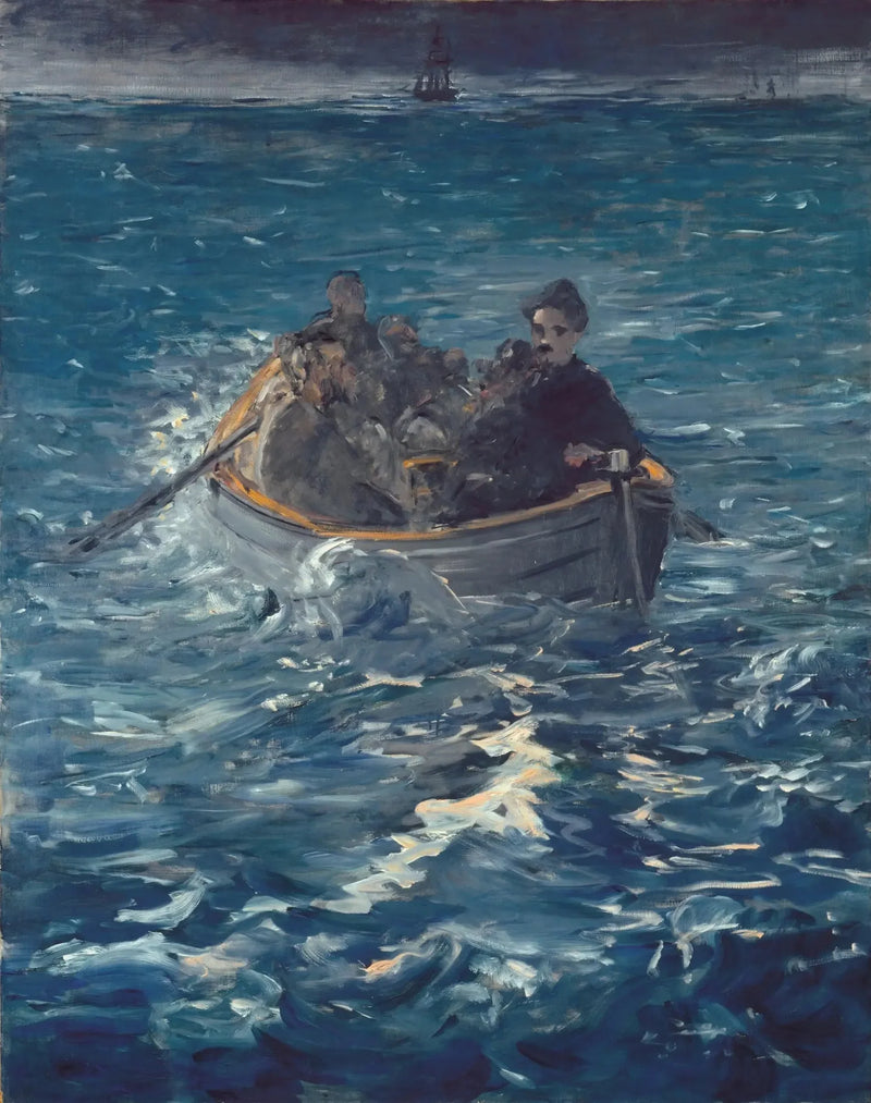 Rocheforts flugt - Édouard Manet