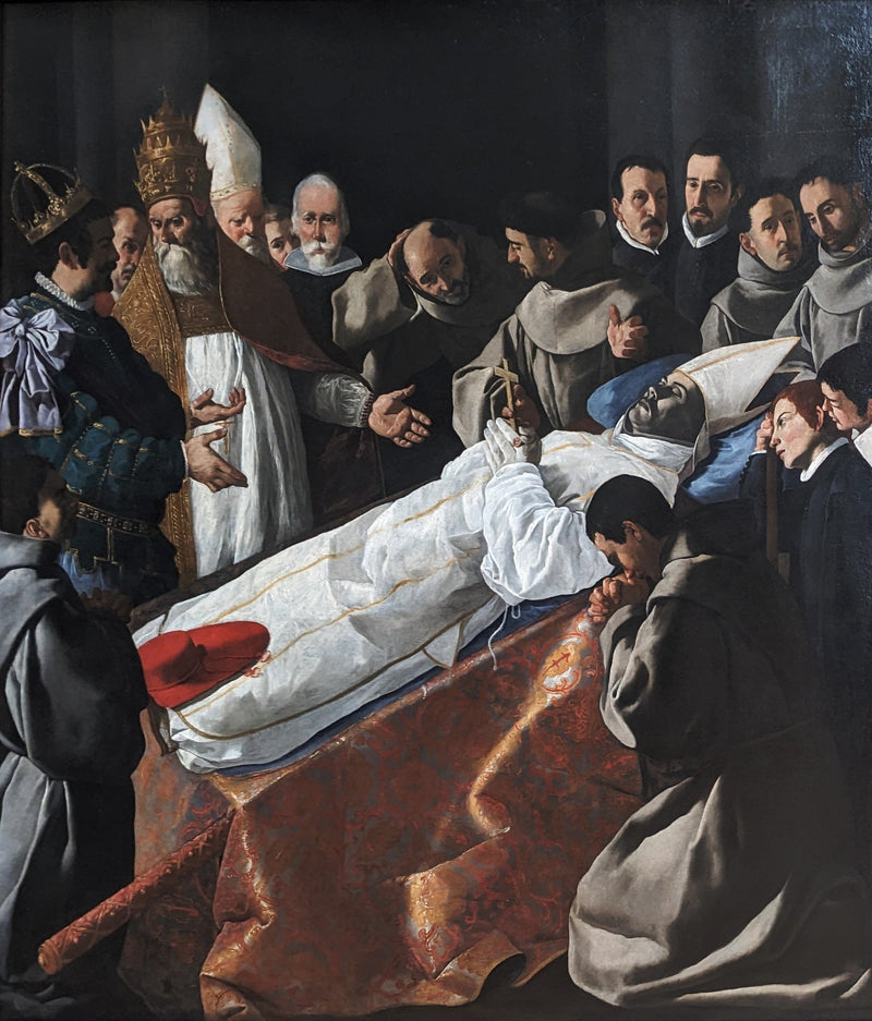 Saint Bonaventuras kropsudstilling - Francisco de Zurbarán