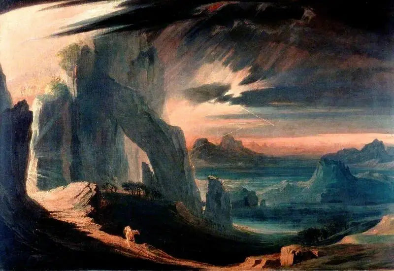 Adam og Evas Udstødelse fra Paradiset - John Martin