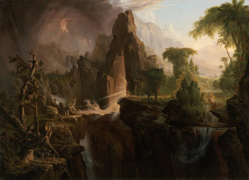 Udstødelsen fra Edens Have - Thomas Cole