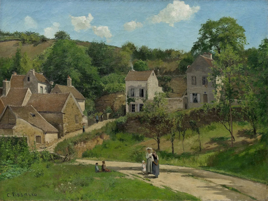 L'Hermitage i Pontoise, De skråninger af L'Hermitage, Pontoise - Camille Pissarro