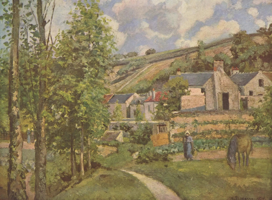 L'Hermitage, nær Pontoise 1874 - Camille Pissarro