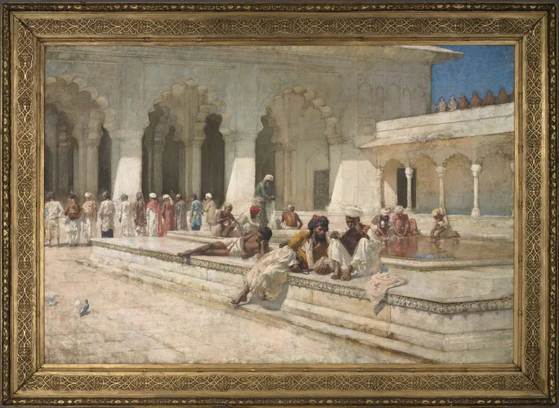 Bønnetid ved Perlemoskeen, Agra - Edwin Lord Weeks