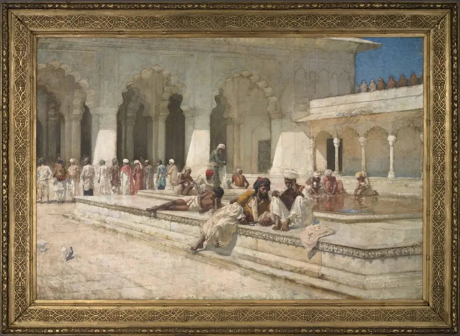 Bønnetid ved Perlemoskeen, Agra - Edwin Lord Weeks