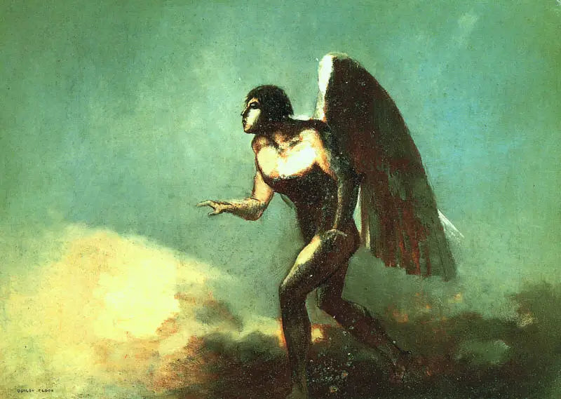 Den flyvende mand - Odilon Redon