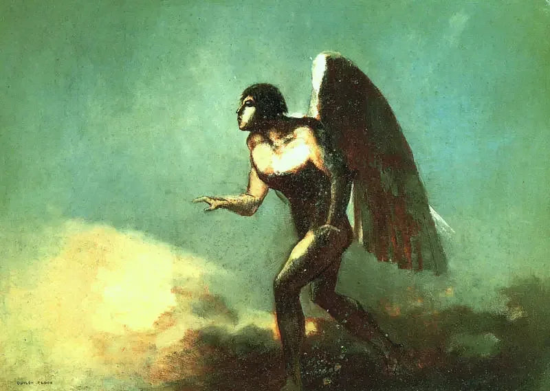 Den flyvende mand - Odilon Redon
