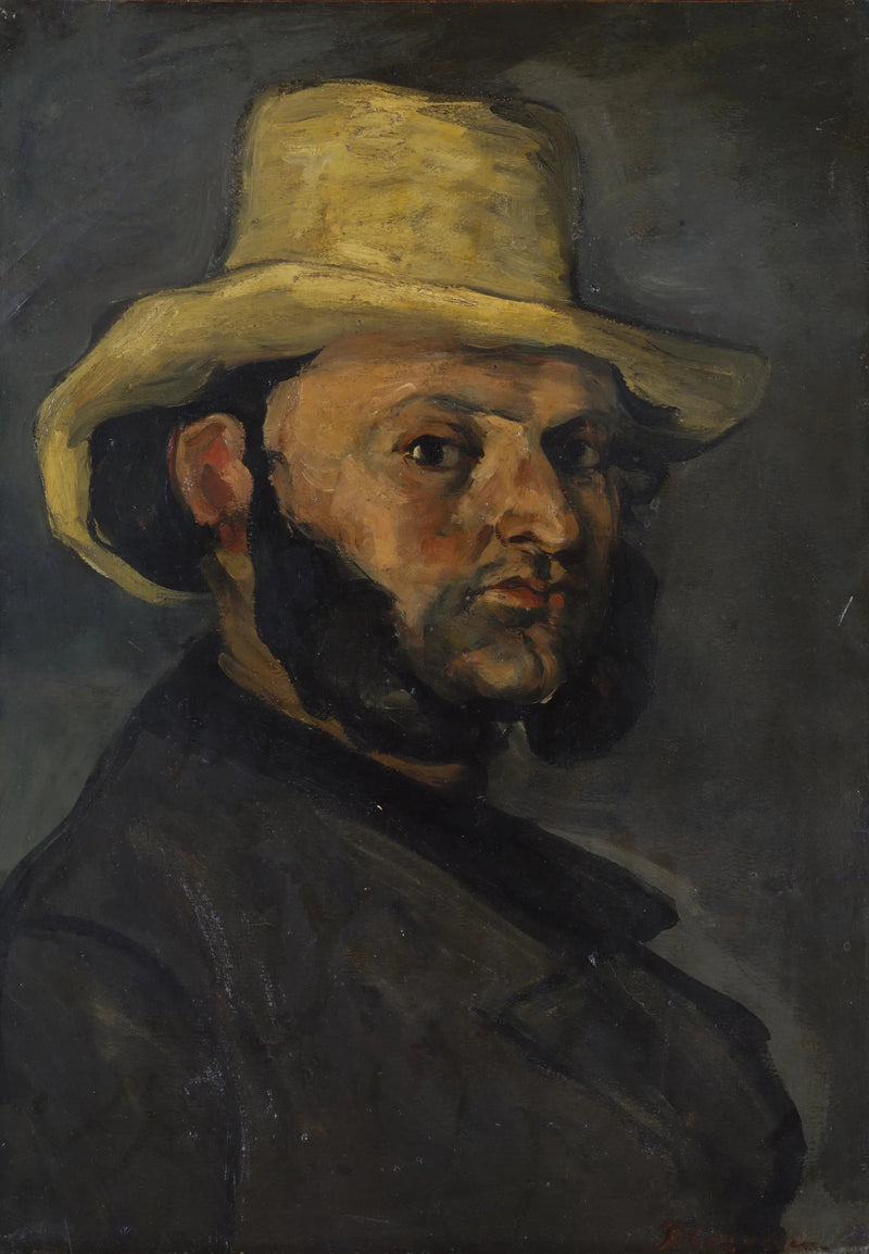 Manden med stråhatten - Paul Cézanne