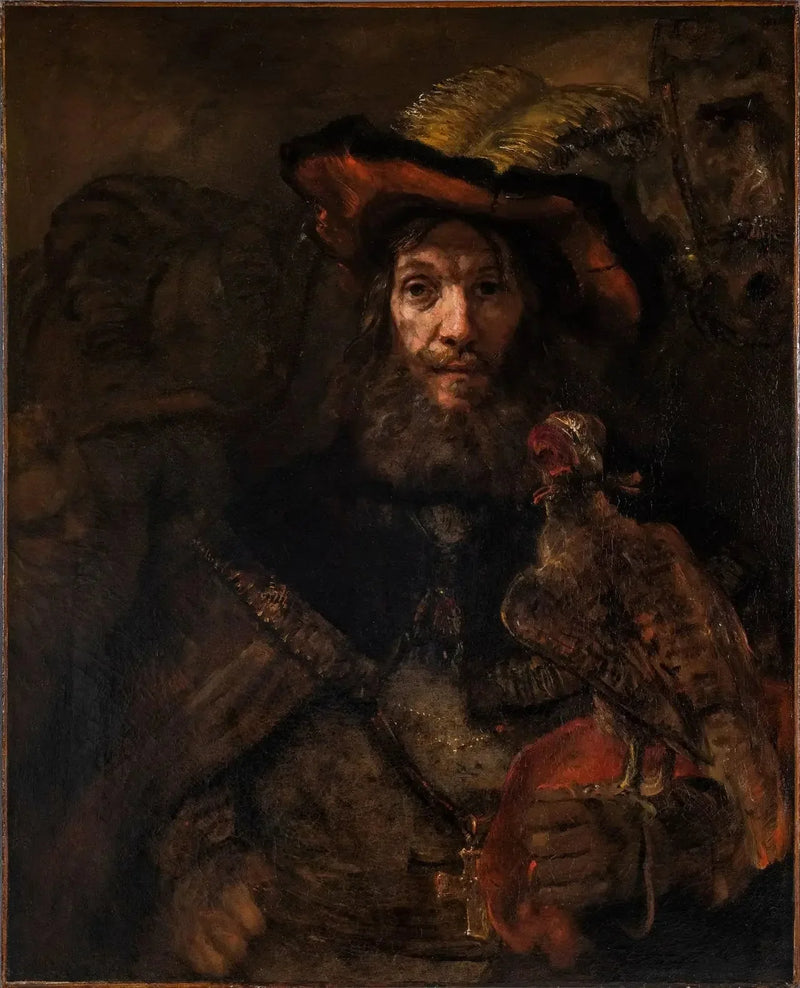 Manden med falken (måske Sankt Bavon) - Rembrandt