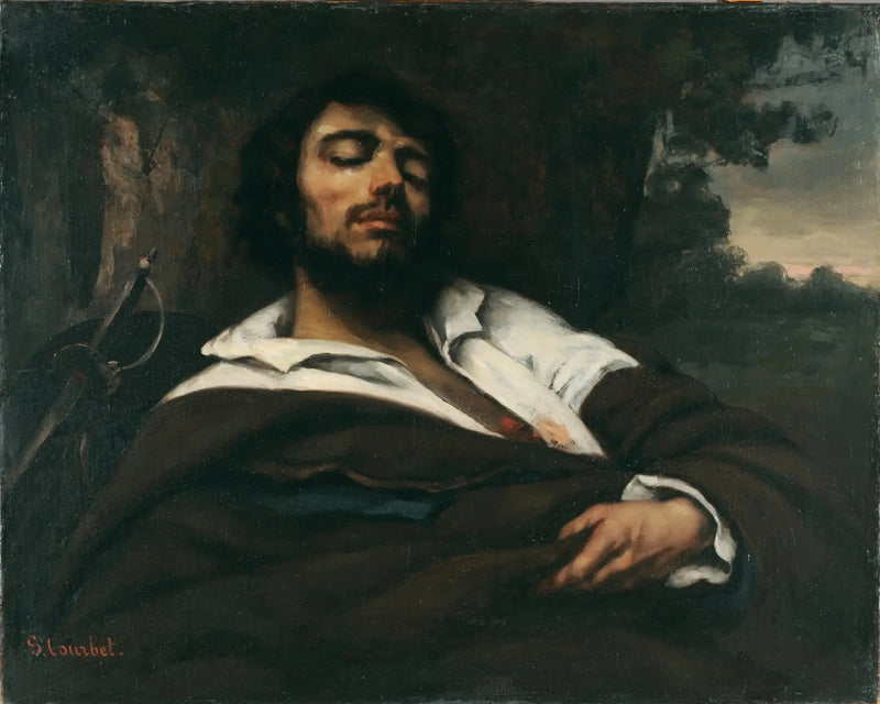 Den sårede mand - Gustave Courbet