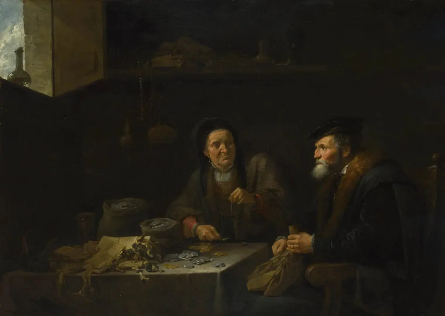 Den grådige mand - David Teniers den Yngre