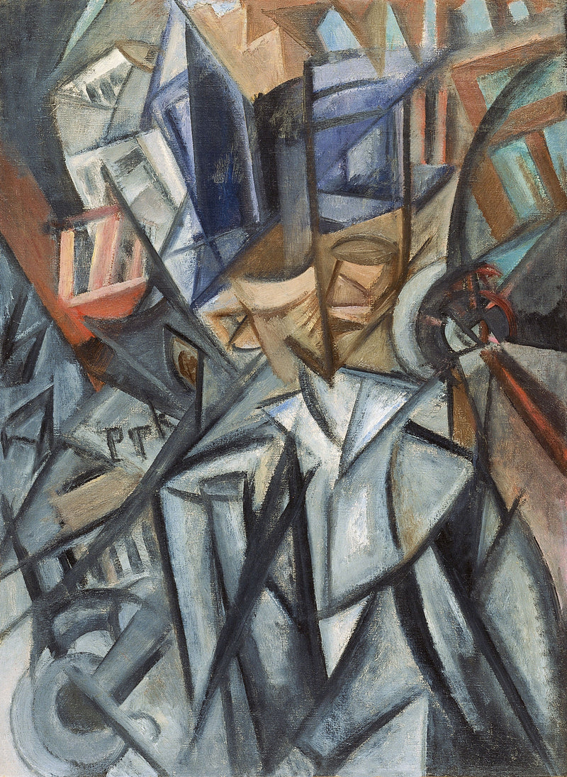 L'homme de la rue (Analyse des volumes) - Olga Rozanova