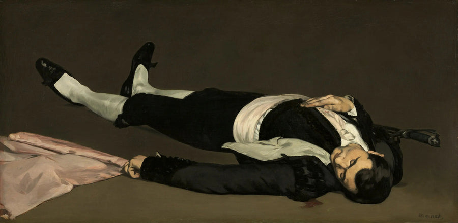 Den døde mand - Édouard Manet