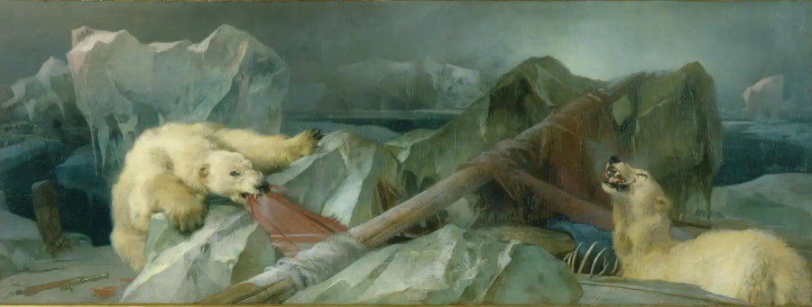 Mennesket foreslår, Gud bestemmer - Edwin Henry Landseer
