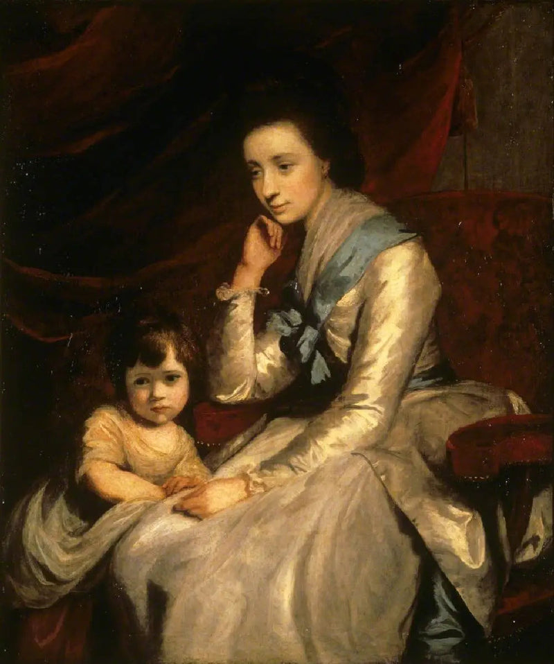 Den ærede Theresa Robinson, fru Parker (1744-1775) og hendes søn, John Parker, den kommende 1. greve af Morley (1772-1840) - Joshua Reynolds