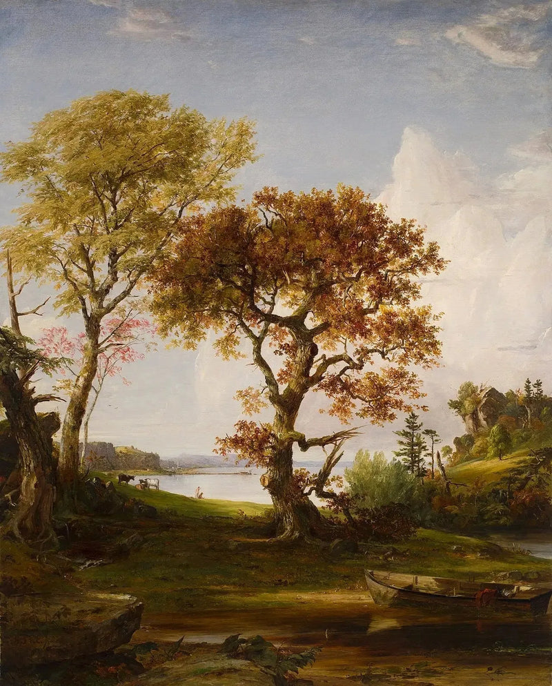 L'Hudson ved Piermont - Jasper Francis Cropsey
