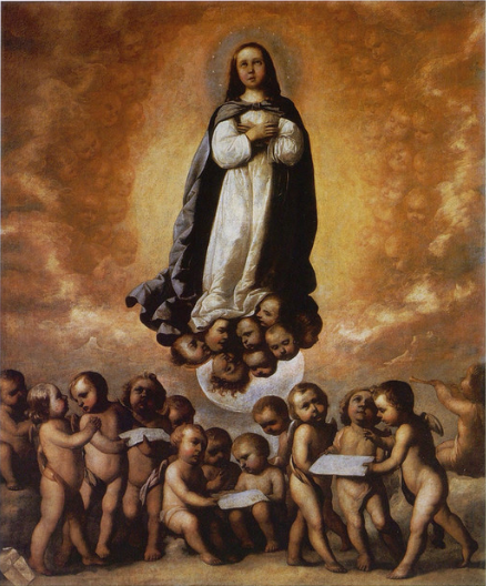 Ubesmittede undfangelse som barn - Francisco de Zurbarán