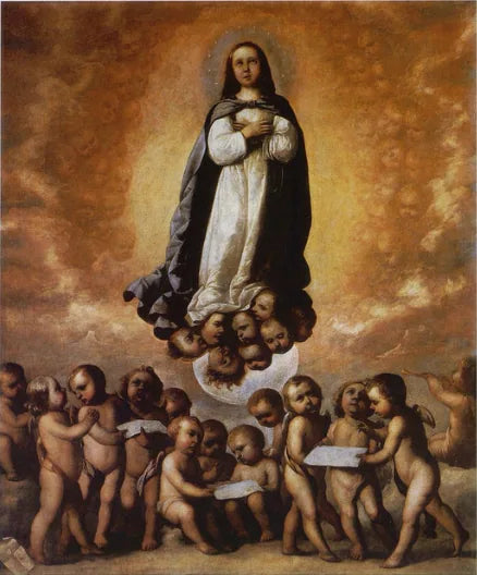 Ubesmittede undfangelse som barn - Francisco de Zurbarán