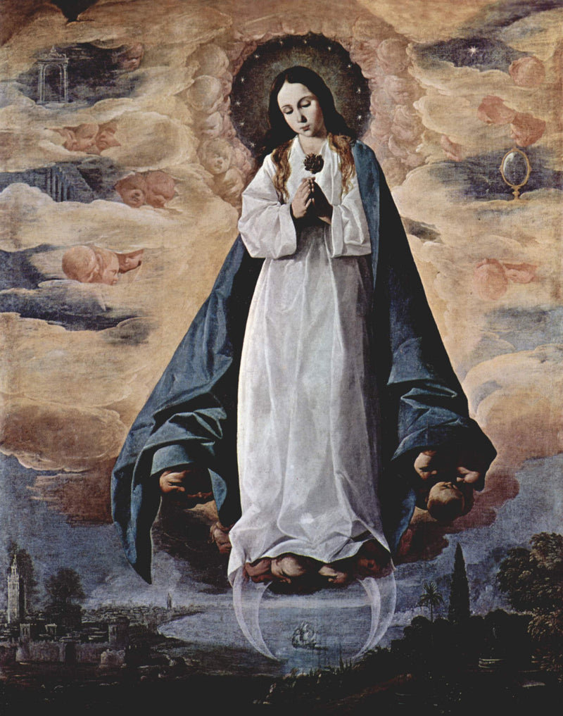 Den Uplettede Undfangelse - Francisco de Zurbarán